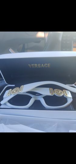 Brand New Versace Glasses White Rim