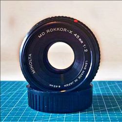 Minolta 45mm. F2