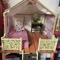 American Girl Kira Tent W/ Accessories