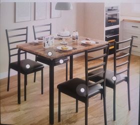 5-Piece Dining Table and Chair Set