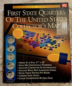 First State quarters collector's map.