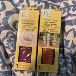 Vinyl Paper. Permanent Glitter Paper. 