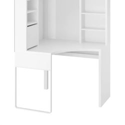 Ikea Micke White Desk With Shelves