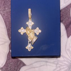 10K GOLD ROPE CHAIN/ 14KYG DIAM/CHARM 1.80CT/JL