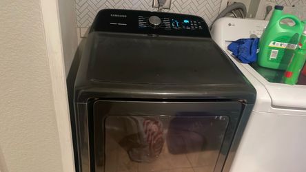 Samsung Front-Load Dryer Dark Finish and matching washer