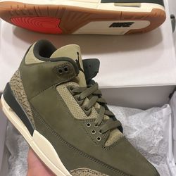 Jordan 3 “Olives” size 10.5 new