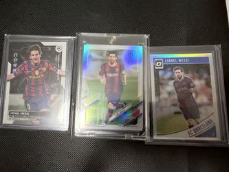 Lionel Messi Barcelona Sports Card Lot (3)