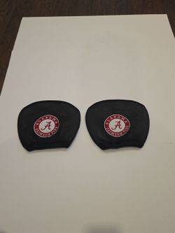 Alabama Crimson Red and Black Head Rest Covers (2)