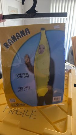 Kids Banana Halloween Costume Size 7-10