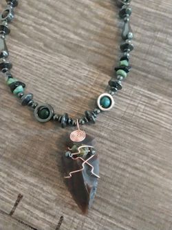 Navajo Made Arrowhead Necklace 