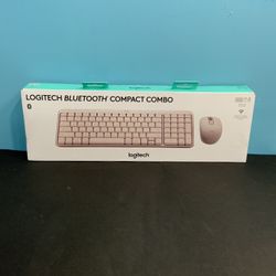 Logitech Bluetooth Compact Combo Keyboard And Mouse (MK250) -Rose