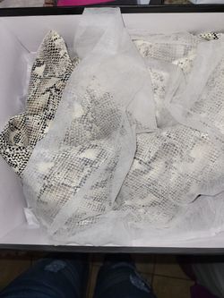 Thigh High Snake Skin Boots