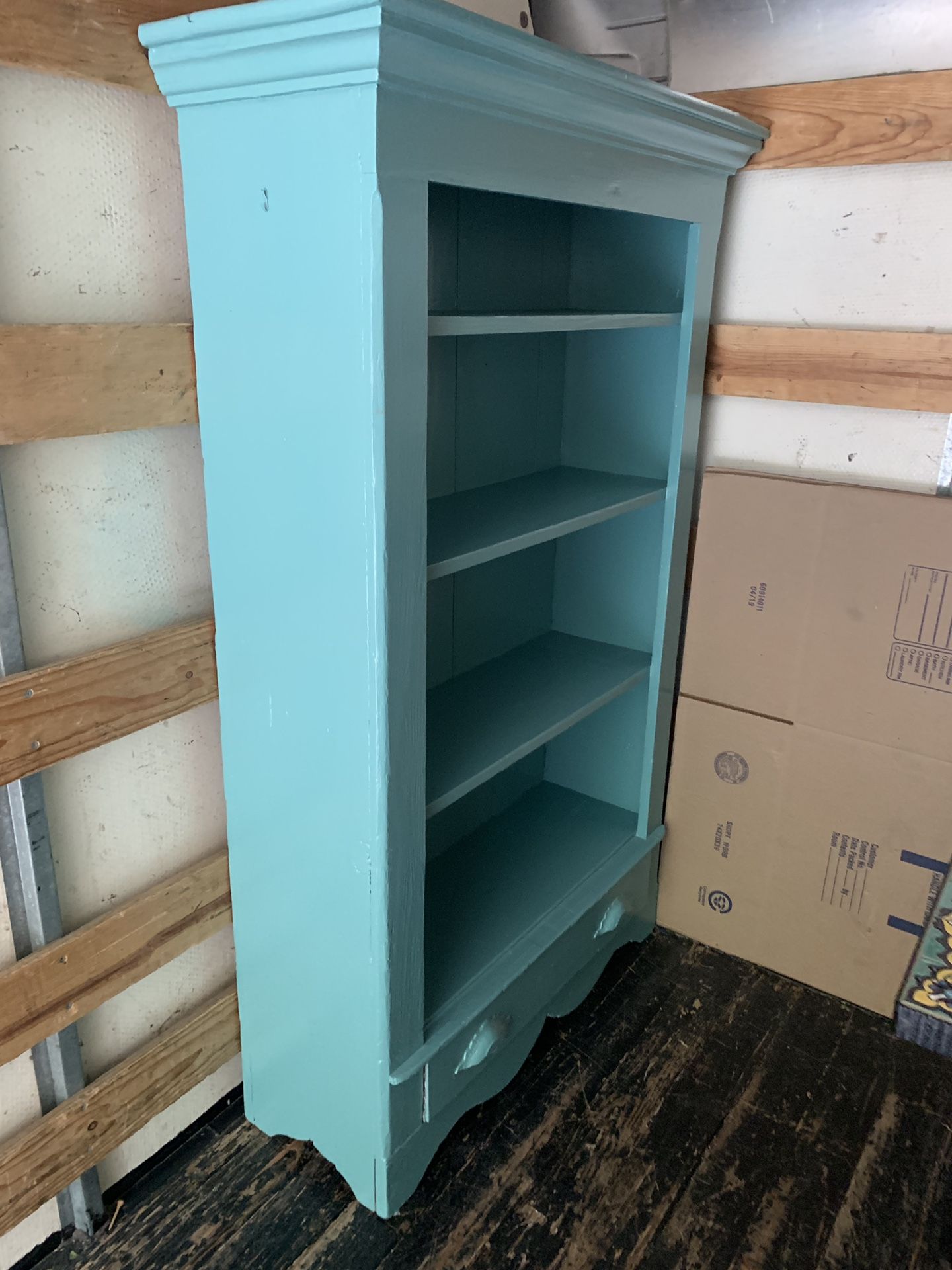 Dining room buffet shelf