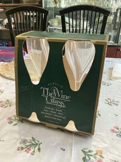 Acrylic Wine Glasses Set of 4