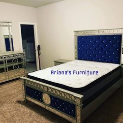 new queen bed dresser mirror nightstand 