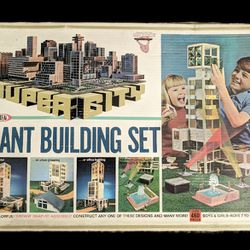 1960's SUPER CITY - Giant Building Set, By Ideal