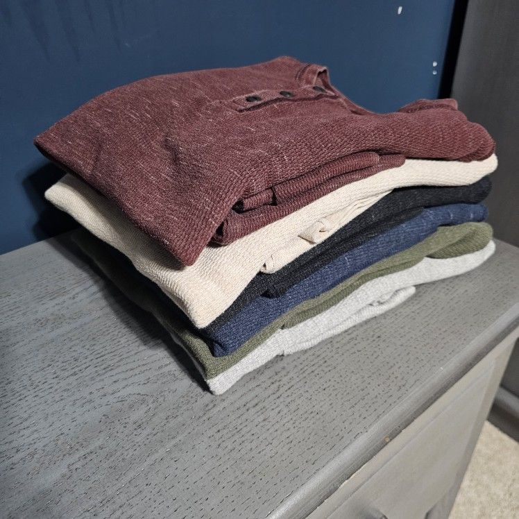 George Long Sleeve Bundle – Men’s S (34–36), Multiple Colors