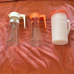 3 Vintage Tang Anchor Pitchers