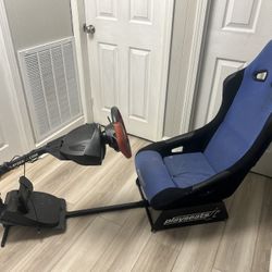 Racing Sim With Xbox Steering Wheel