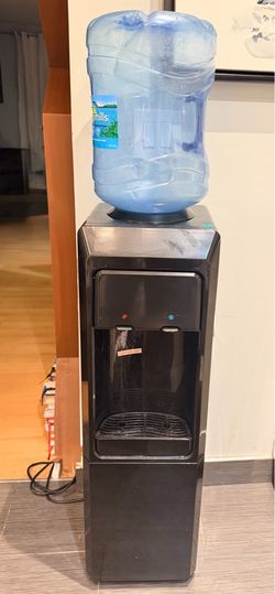 Black Hot & Cold Water Dispenser with Refillable Water Tank