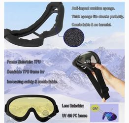 Outdoor Sparta 2-Pack Snow Ski Goggles, Snowboarding Goggles Motorcycle Glasses  Thumbnail