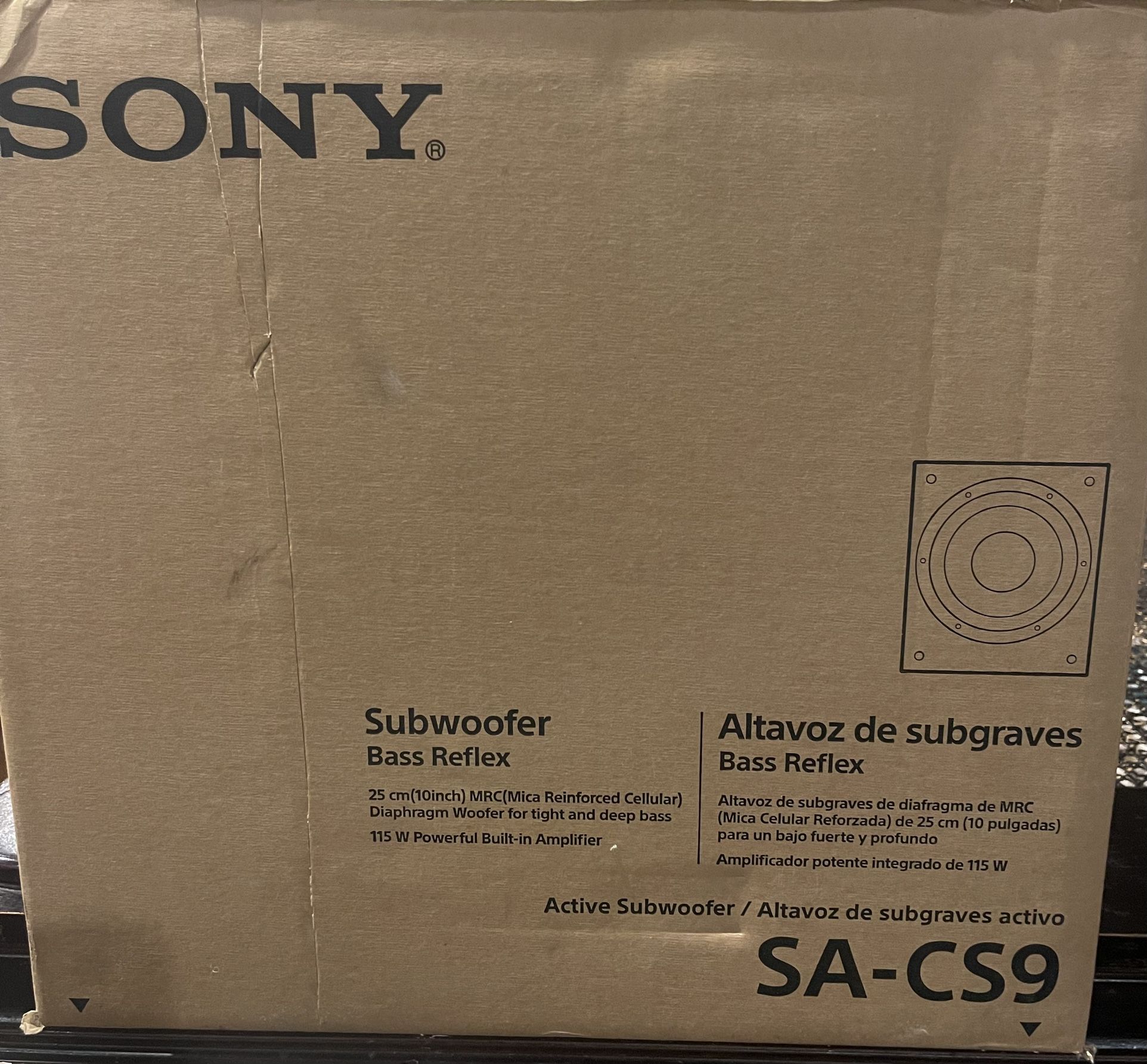 SONY SA-CS9 Subwoofer