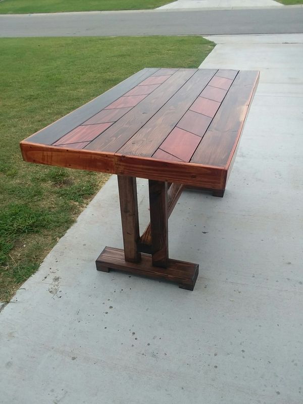 Home Made Wood Table For In Broken Arrow Ok Offerup