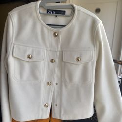 Zara Women’s White Coat