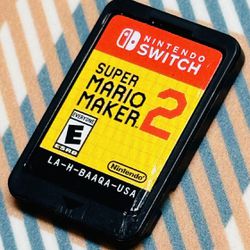 Super Mario Maker 2 - Nintendo Switch Game And Case Tested Fast shipping!