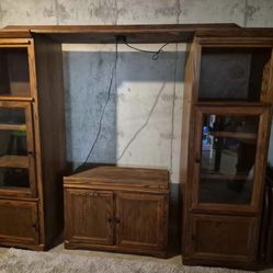 Entertainment Center With Lights 