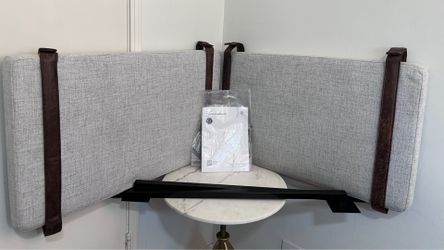 Nathan James Harlow King Wall Mount GRAY Headboard / Bench Backrest