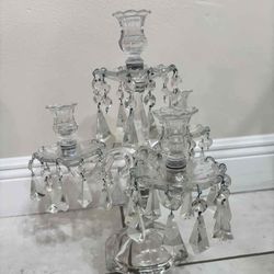 Vintage Heisey Old Williamsburg 3 light candelabra
