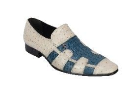 Mens Snake Skin Two Tone Dress Shoes