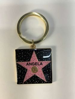 Angela star keychain-Hollywood walk of fame