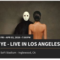 YE- 2 LA Tickets For Friday April 3rd Retail Price 