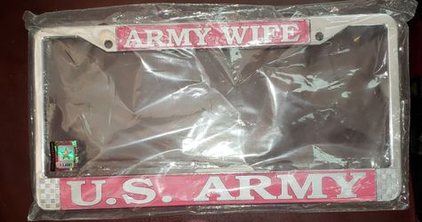 ARMY WIFE License Plate Cover