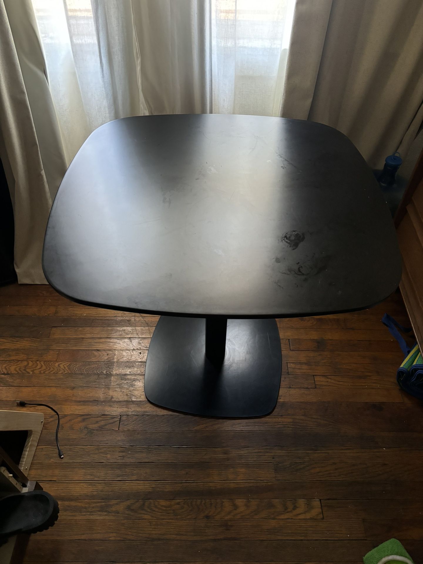 Black Breakfast Nook Table