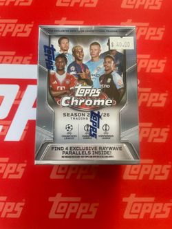 2025/26 Topps Chrome UEFA Champions League soccer blaster
