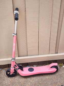 Kids pink electric scooter