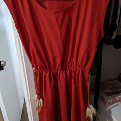 Orange Romper Super Cute