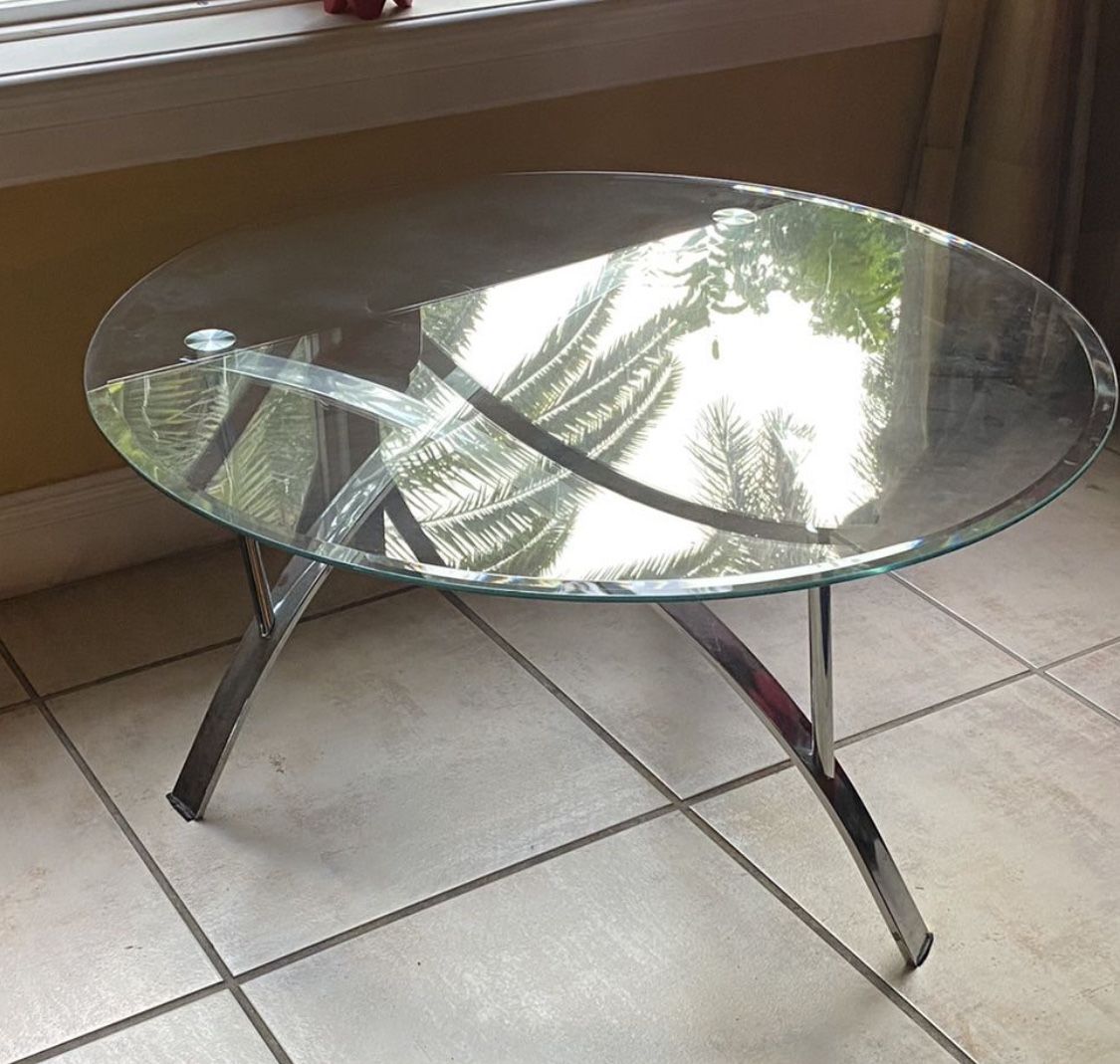 Chrome Glass Coffee Table 37