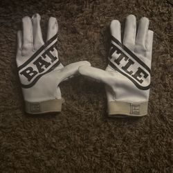 white Battle gloves