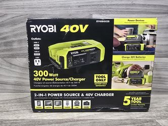 Ryobi RY40BG02B 40V 300W Power Source Charger (A1D033500)