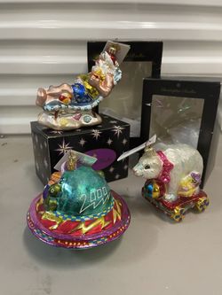 Christopher Radko Ornaments With Tags