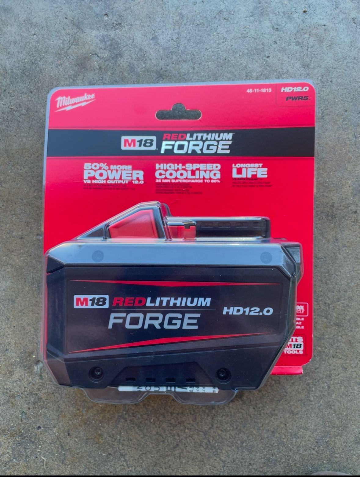 Milwaukee M18 18V Lithium-Ion REDLITHIUM FORGE HD 12.0 Ah Battery (Tool Only!!) READ DESCRIPTION