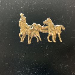Western Cowboy Brooch