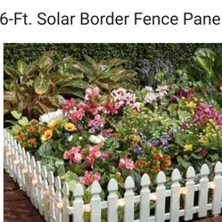 New New New Ltd 6 Ft Solar Lighted Border Fence