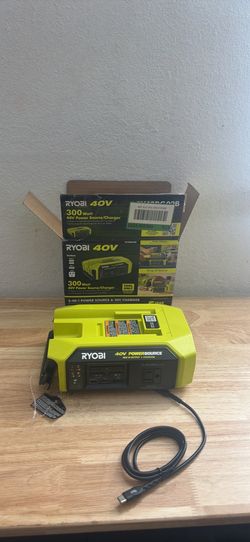 40V 300-Watt Portable Battery Inverter Power Source and 40V Battery Charger (Tool Only)