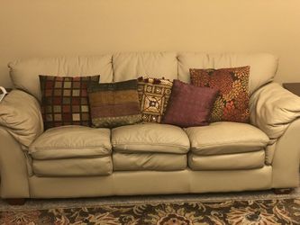 Free - Coaster Italian leather couch.