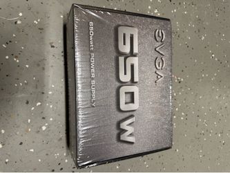EVGA 650 N1 Power Supply 650W - Black (100-N1-0650-L1) Unopened